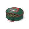 24 In. Green Water Resistant Christmas Artificial Wreaths Plastic Storage Protection Wreath Storage Bag Holder -Northlight Shop osto wreath storage osp 104 grn h 64 1000