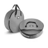 36 In. Artificial Gray Nonwoven Christmas Wreath Storage Bag Holder (2-Pack) -Northlight Shop osto wreath storage osp 152 2 gray h 64 1000