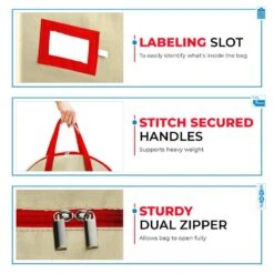 36 In. Artificial Ivory Nonwoven Christmas Wreath Storage Bag Holder (2-Pack) 6 36 In. Artificial Ivory Nonwoven Christmas Wreath Storage Bag Holder (2-Pack) -Northlight Shop osto wreath storage osp 152 2 ivr h 4f 1000