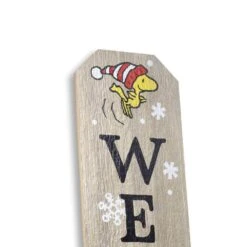 Peanuts 46 In. Weather-Resistant Snoopy And Woodstock Welcome Winter Vertical Wood Porch Or Yard Stake Decor -Northlight Shop peanuts christmas yard decorations 90219348 c3 1000