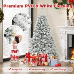 6 Ft.Green Pre-Lit Artificial Christmas Tree 3 Minute Quick Shape -Northlight Shop pre lit christmas trees 8ck23 cm511us 4f 1000