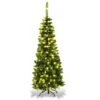 4.5 Ft. Pre-Lit LED Fir Pencil Slim Artificial Christmas Tree 8 4.5 Ft. Pre-Lit LED Fir Pencil Slim Artificial Christmas Tree -Northlight Shop pre lit christmas trees m22 8cm70 64 1000