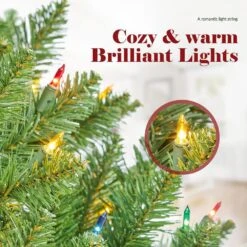 4.5ft. Fir Christmas Tree W/ Pre-Strung Multi-Color Lights Pre-Lit Artificial Christmas Tree Includes Sturdy Metal Stand 12 4.5ft. Fir Christmas Tree W/ Pre-Strung Multi-Color Lights Pre-Lit Artificial Christmas Tree Includes Sturdy Metal Stand -Northlight Shop pre lit christmas trees rw185613004 1f 1000