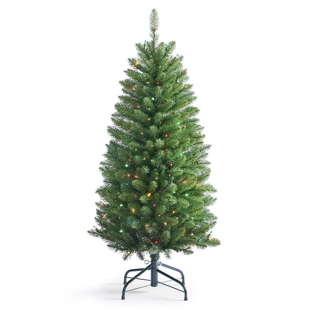 4.5ft. Fir Christmas Tree W/ Pre-Strung Multi-Color Lights Pre-Lit Artificial Christmas Tree Includes Sturdy Metal Stand 3 4.5ft. Fir Christmas Tree W/ Pre-Strung Multi-Color Lights Pre-Lit Artificial Christmas Tree Includes Sturdy Metal Stand - Image 3