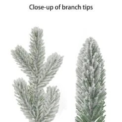 28 In. Pre-Lit Adorned Flocked Artificial Christmas Swag With 70 Warm White Lights -Northlight Shop puleo international christmas swag 4646 st28lw07 bo 44 1000