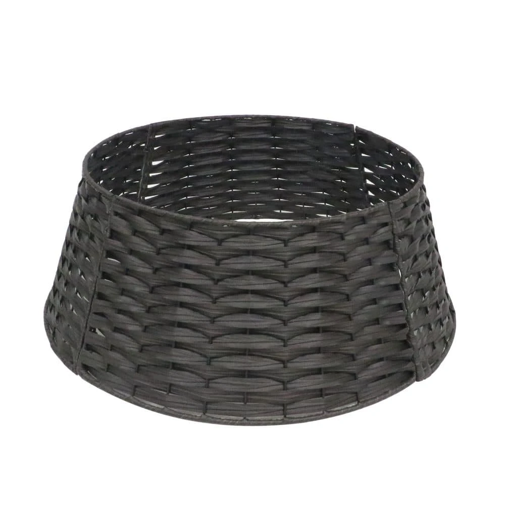 Round 45 In. Brown Wood Tree Collar Skirt For 6 Ft. To 8 Ft. Tree 1 Round 45 In. Brown Wood Tree Collar Skirt For 6 Ft. To 8 Ft. Tree