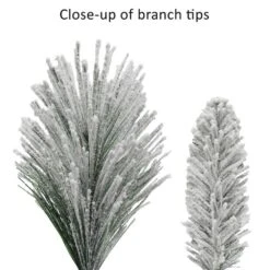 32 In. Unlit Flocked Berkshire Spruce Artificial Christmas Wreath With Pinecones -Northlight Shop puleo international christmas wall decorations bksf w32 1f 1000