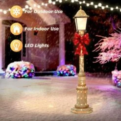 84 In. Pre-Lit Outdoor Lamp Post With 150 Warm White LED Lights 10 84 In. Pre-Lit Outdoor Lamp Post With 150 Warm White LED Lights -Northlight Shop puleo international christmas yard decorations yd51025l 31 1000