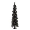 4 Ft. Prelit Black Alpine Pencil Artificial Christmas Tree -Northlight Shop puleo international pre lit christmas trees 01063 tp40c05 bk 64 1000