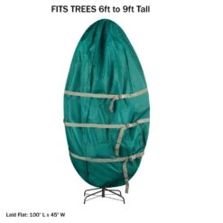 Green Christmas Artificial Tree Storage Bag For Trees Up To 9 Ft. Tall - Canvas Cover For Assembles Trees 15 Green Christmas Artificial Tree Storage Bag For Trees Up To 9 Ft. Tall - Canvas Cover For Assembles Trees -Northlight Shop pure garden christmas tree storage 644909xho c3 1000