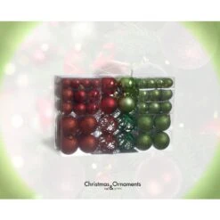 100 Shatterproof Christmas Ornaments - Christmas Ornaments For Christmas Tree - Decorative Ball -Red And Green 8 100 Shatterproof Christmas Ornaments - Christmas Ornaments For Christmas Tree - Decorative Ball -Red And Green -Northlight Shop r n d toys christmas ornament sets rd 102 4f 1000