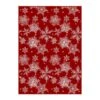 Christmas 2 Ft. X 3 Ft. Red Snowflakes Area Rug -Northlight Shop red haiimeid christmas doormats x24iu0046h 123 64 1000