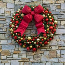 24 In. Red Nylon Outdoor Christmas Structural Bow 9 24 In. Red Nylon Outdoor Christmas Structural Bow -Northlight Shop red sleigh christmas wall decorations 78330 1f 1000