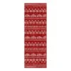 Christmas 2 Ft. X 6 Ft. Red Elk Snowflake Christmas Tree Area Rug -Northlight Shop red white haiimeid christmas doormats x25iu0102h 126 64 1000