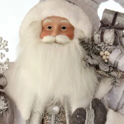 36 In. White Resin Winter White Tabletop Christmas Santa -Northlight Shop regency international christmas figurines mtx66786 slwh 4f 1000