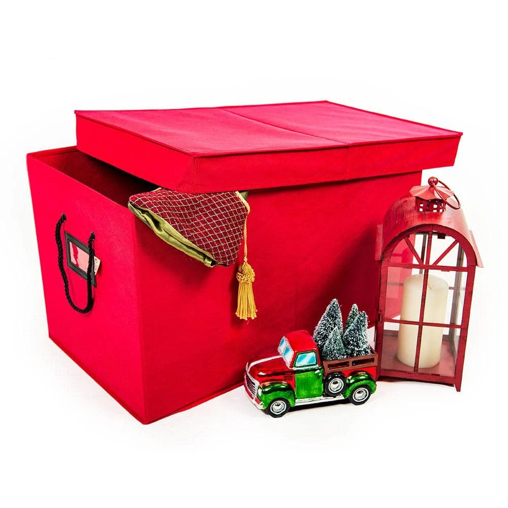 Red Multi-Use Decoration Storage Box 6 Red Multi-Use Decoration Storage Box - Image 6