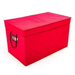 Red Multi-Use Decoration Storage Box 9 Red Multi-Use Decoration Storage Box -Northlight Shop santa s bags decoration storage sb 10457 red rs 44 1000