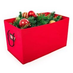 Red Multi-Use Decoration Storage Box 8 Red Multi-Use Decoration Storage Box -Northlight Shop santa s bags decoration storage sb 10457 red rs 4f 1000