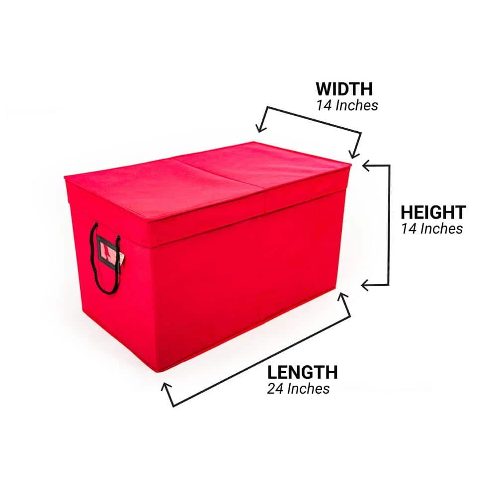 Red Multi-Use Decoration Storage Box 5 Red Multi-Use Decoration Storage Box - Image 5