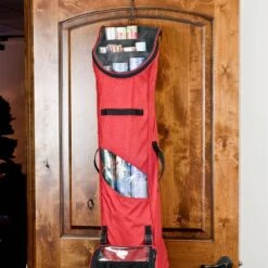 Hanging Wrapping Paper Storage Container With Extra Gift Wrap Accessory Storage Bin -Northlight Shop santa s bags wrapping paper storage sb 10130 rs 1f 1000