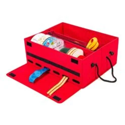 Red Gift Wrap Ribbon Storage Box And Dispenser 12 Red Gift Wrap Ribbon Storage Box And Dispenser -Northlight Shop santa s bags wrapping paper storage sb 10455 red 1f 1000