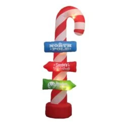 7.8 Ft. X 3.1 Ft. Candy Cane Inflatable With Blower
