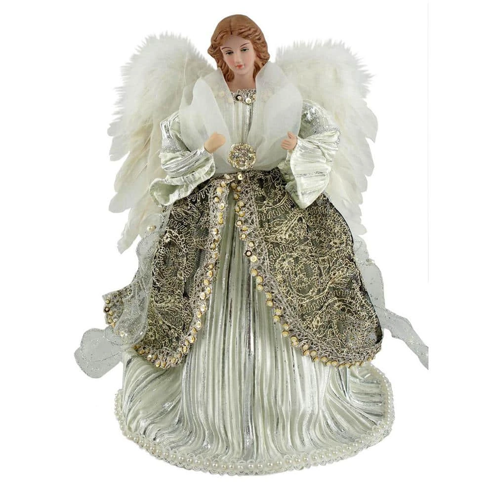 12 In. Shimmering Angel Tree Topper 1 12 In. Shimmering Angel Tree Topper