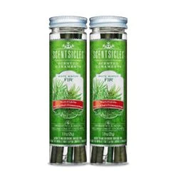 Scented Ornaments, 6ct Bottle, White Winter Fir, Fragrance-Infused Paper Sticks, 2 Pack