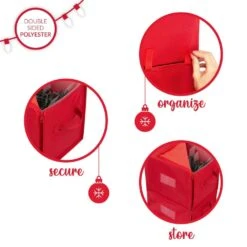 Stackable Christmas Tree Light Polypropylene Organizer Box -Northlight Shop simplify christmas light storage 9004 4f 1000