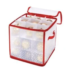 Red Nylon Ornament Organizer (27-Count)