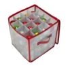 Ornament Organizer In Red (64-Count) -Northlight Shop simplify decoration storage 9002 red 64 1000