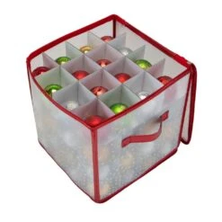 Ornament Organizer In Red (64-Count)