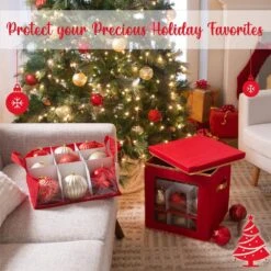 12 Gal. 27-Count Large Ornament Storage Box With See Through Window -Northlight Shop simplify decoration storage 9050 1f 1000