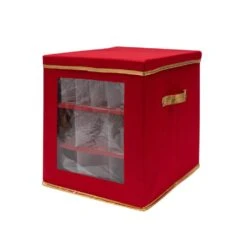 12 Gal. 27-Count Large Ornament Storage Box With See Through Window