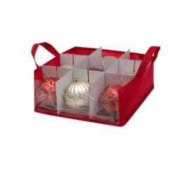 12 Gal. 27-Count Large Ornament Storage Box With See Through Window -Northlight Shop simplify decoration storage 9050 fa 1000