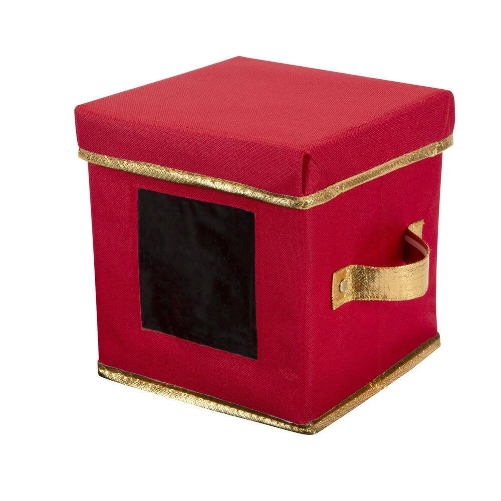 1.7 Gal. Holiday Saucer Plate Dinnerware Storage Box With 12 Felt Dividers 2 1.7 Gal. Holiday Saucer Plate Dinnerware Storage Box With 12 Felt Dividers - Image 2