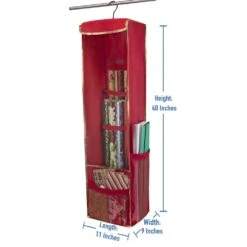 Hanging Polyester Holiday Gift Wrap Organizer -Northlight Shop simplify decoration storage 9055 44 1000