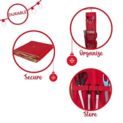 Hanging Polyester Holiday Gift Wrap Organizer -Northlight Shop simplify decoration storage 9055 4f 1000