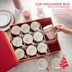 12-Count China Mug And Cup Storage Box 12 12-Count China Mug And Cup Storage Box -Northlight Shop simplify decoration storage 9066 1f 1000