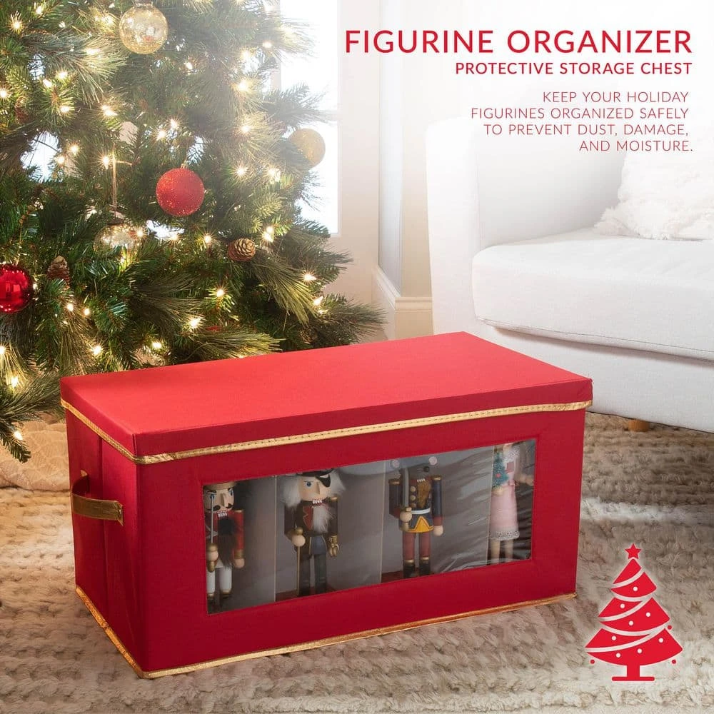 Holiday Polyester Christmas Figurine Statue Storage Box 6 Holiday Polyester Christmas Figurine Statue Storage Box - Image 6
