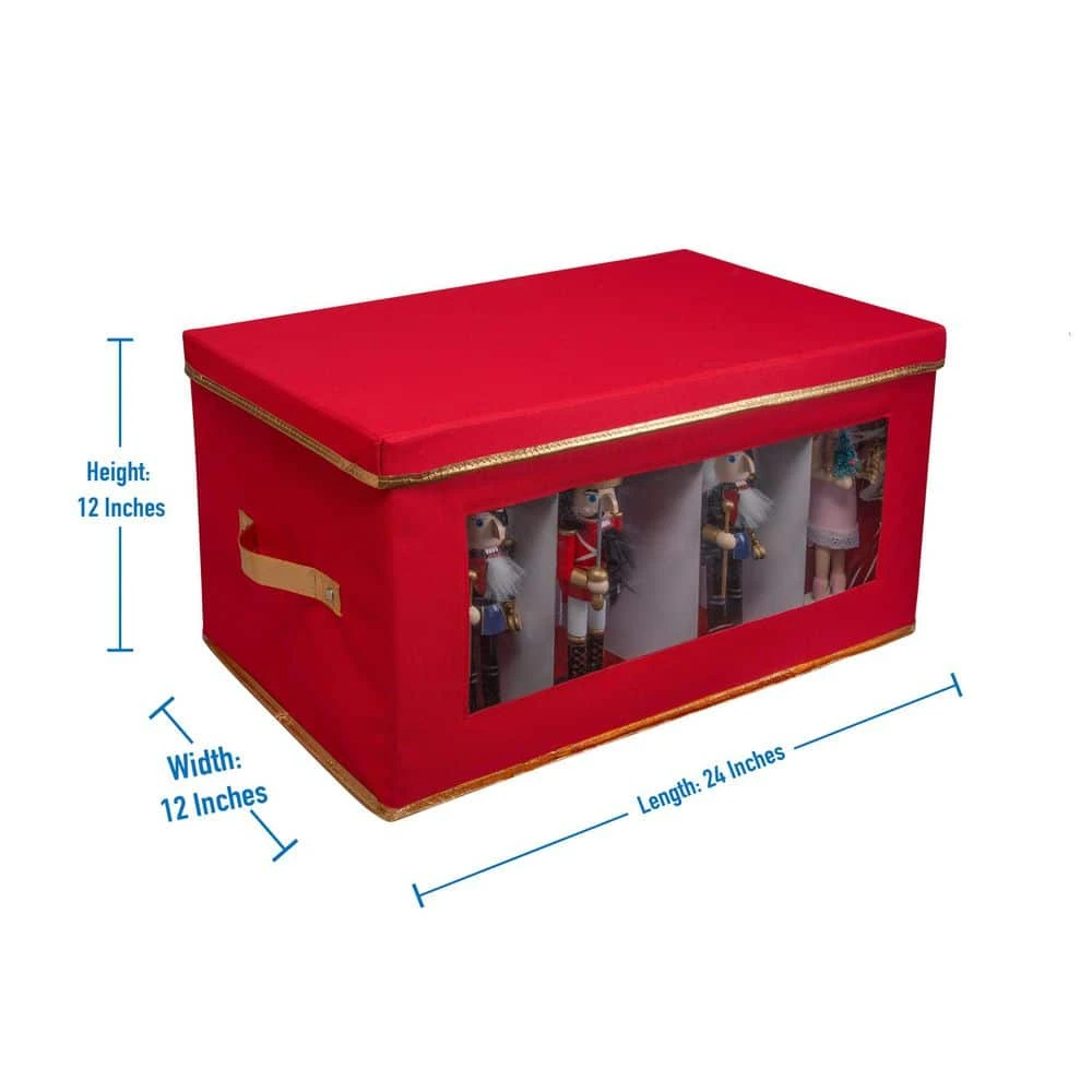 Holiday Polyester Christmas Figurine Statue Storage Box 3 Holiday Polyester Christmas Figurine Statue Storage Box - Image 3