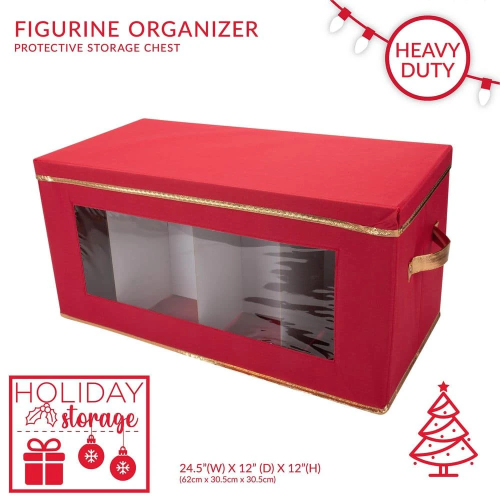 Holiday Polyester Christmas Figurine Statue Storage Box 4 Holiday Polyester Christmas Figurine Statue Storage Box - Image 4