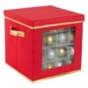 7.5 Gal. 64 Count Large Ornament Storage Box With See Through Window -Northlight Shop simplify decoration storage 9069 red 64 1000