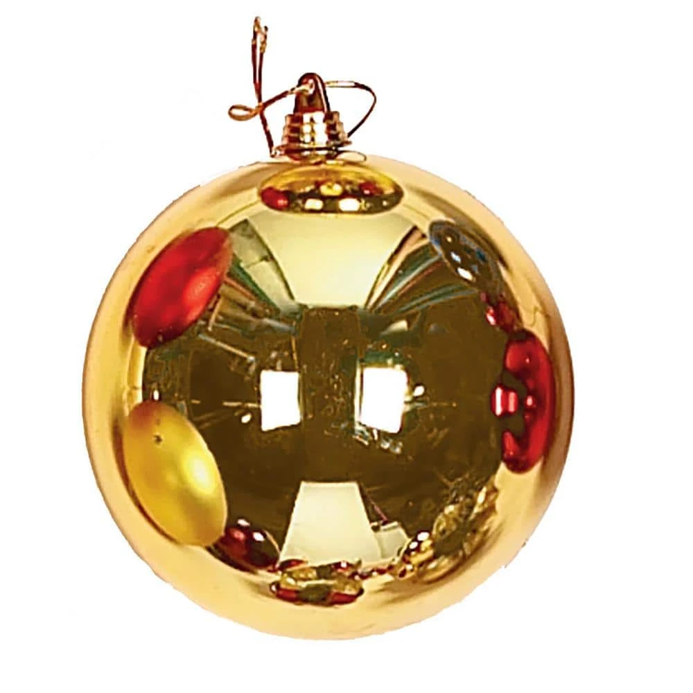 200 Mm Gold Christmas Shatterproof Plastic Ball Ornament 1 200 Mm Gold Christmas Shatterproof Plastic Ball Ornament