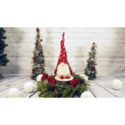 26 In. Red Christmas Gnomes Plush Ornament Home Decor -Northlight Shop single christmas ornaments abn5d005 red 1f 1000