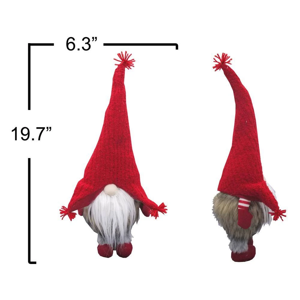 Standing Christmas Gnome Plush Ornament Home Decor 2 Standing Christmas Gnome Plush Ornament Home Decor - Image 2
