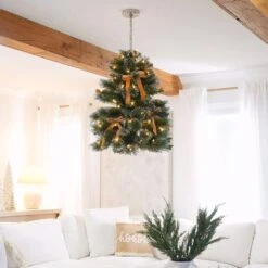 3 Ft. Pre-Lit Artificial Christmas Tree Chandelier, Green -Northlight Shop skyplug christmas novelty lights 3208 c3 1000