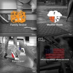 Waterhog Snowflake 35 In. Round PET Polyester Indoor Outdoor Tree Skirt Mat Solid Red -Northlight Shop solid red bungalow flooring christmas doormats 20677653535 c3 1000