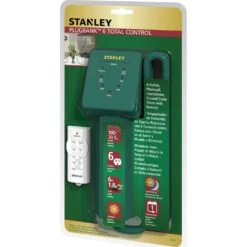 Stanley Outdoor Plug-Bank 6-Remote Control (Pack Of 1) -Northlight Shop stanley christmas light accessories 56119x 4f 1000