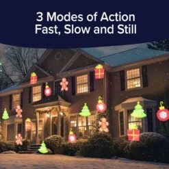 Slide Show Christmas LED Holiday Projector W Remote, AS-SEEN-ON-TV, Multi Color Holiday Slides, Includes 6 Slides 11 Slide Show Christmas LED Holiday Projector W Remote, AS-SEEN-ON-TV, Multi Color Holiday Slides, Includes 6 Slides -Northlight Shop star shower christmas light projectors 17709 1f 1000